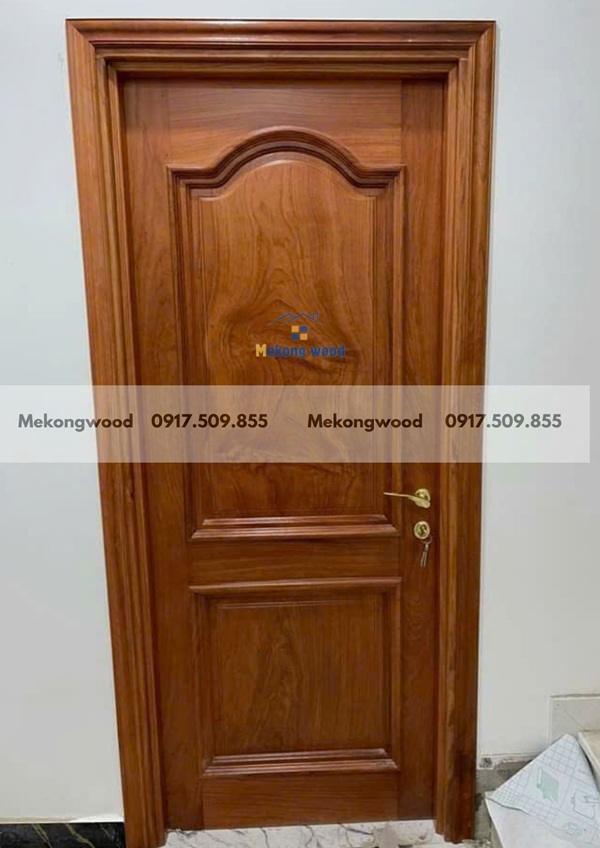 cửa gỗ tự nhiên 1 cánh phòng ngủ