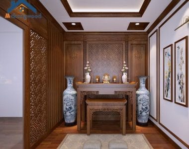 thiết kế mẫu bàn thờ đep