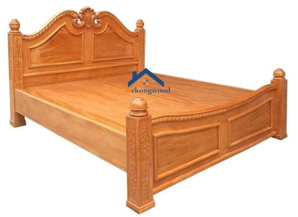 giường gỗ gõ đỏ tại mekongwood
