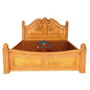 mẫu giường gỗ gõ đỏ đẹp