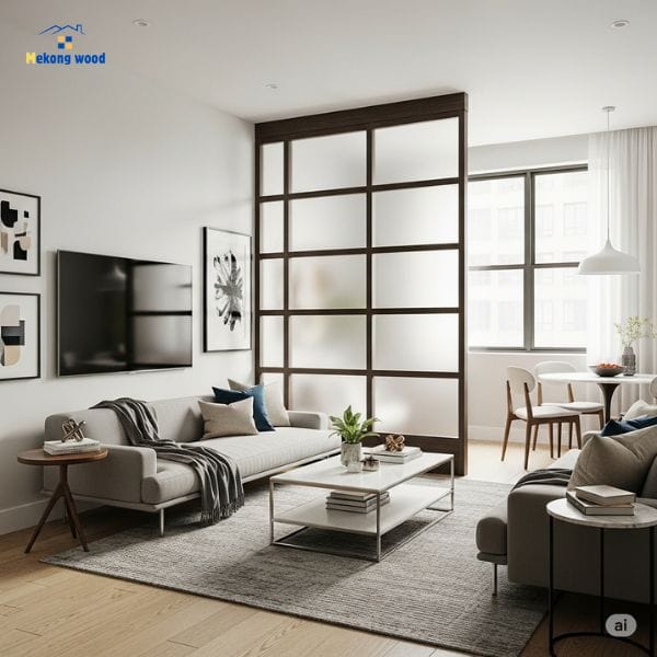 hình ảnh vách ngăn bằng kính