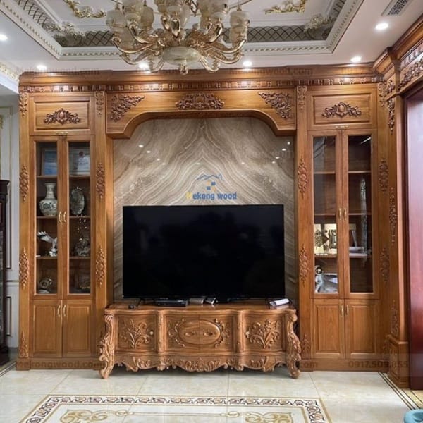 Hình ảnh mẫu phòng khách theo phong cách tân cổ điển