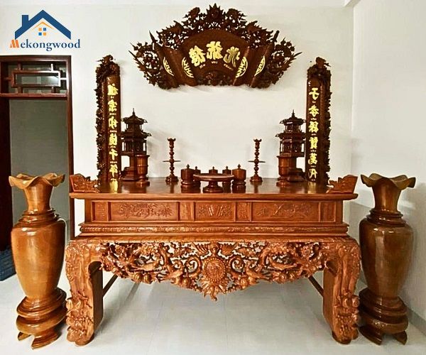 mẫu sập thờ đẹp gỗ tự nhiên