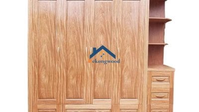 mẫu tủ quần áo có kệ trang trí