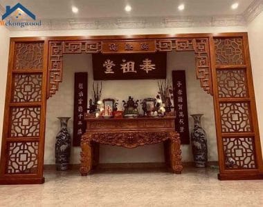 mẫu bàn thờ gia tiên đơn giản