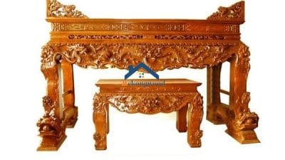 mẫu sập thờ tứ linh đẹp