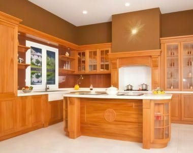bảng báo giá thi công tủ bếp gỗ tự nhiên