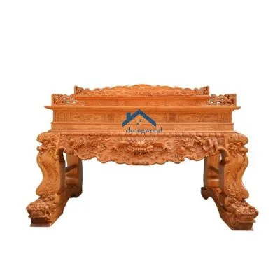 Mẫu sập thờ tứ linh 2 tầng