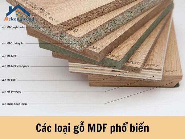 các loại gỗ mdf phổ biến