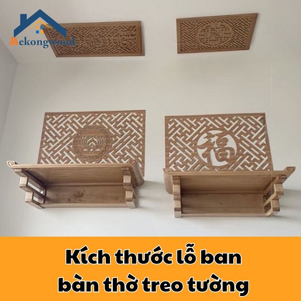 kích thước bàn thờ treo tường