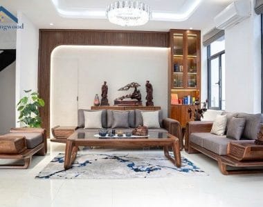 thiết kế nội thất gỗ óc chó