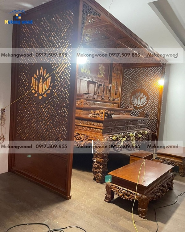 Hoàn Thành Lắp Đặt Bàn Thờ Gia Tiên Tại Mỹ Tho