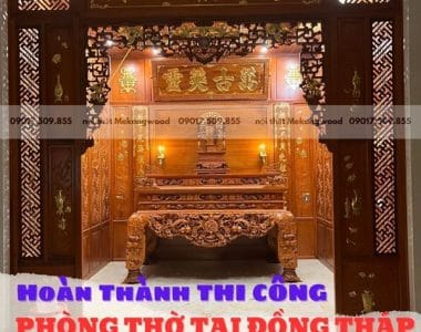 Hoàn thành thi công phòng thờ Tại đồng tháp