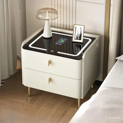 Tủ đầu giường thông minh sạc không dây-usb
