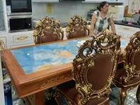 thiết kế bàn ăn cao cấp