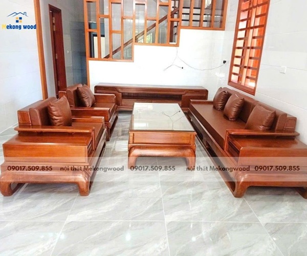 bàn giao bộ bàn ghế sofa tại cần giuộc