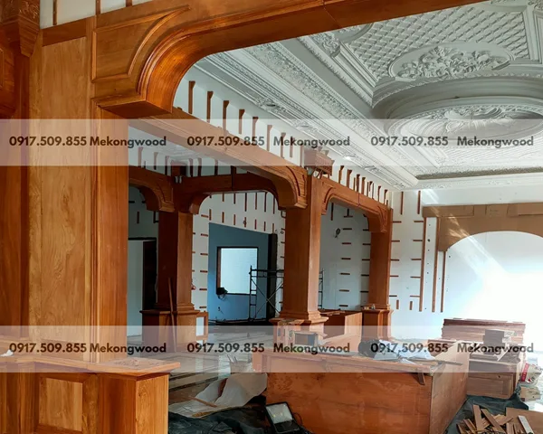 công trình thiết kế thi công nội thất tại mekongwood