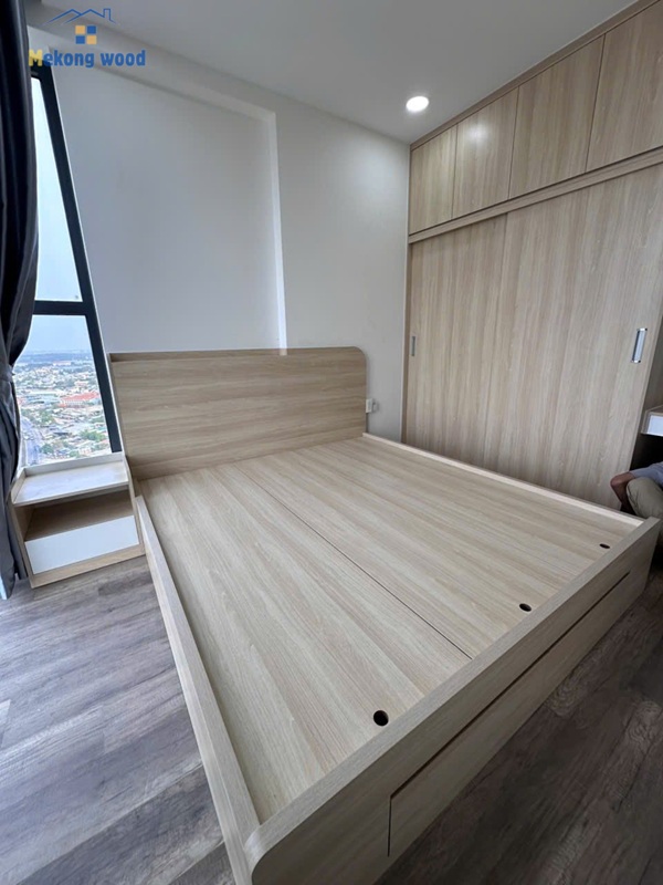 thiết kế nội thất phòn ngủ gỗ mDF