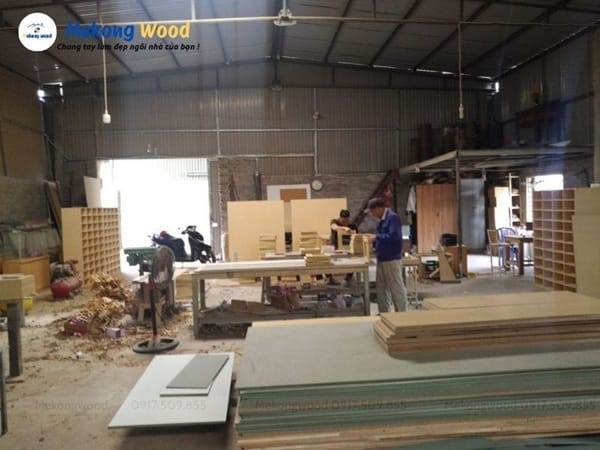 Hình ảnh bên trong  xưởng xuất nội thất - Mekong Wood