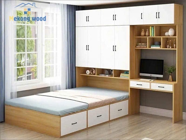 Mẫu giường ngủ gỗ MDF