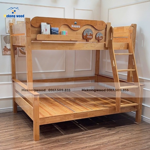 mẫu giường tầng gỗ đẹp