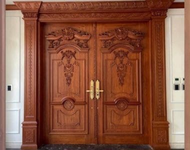 những mẫu cửa 2 canh gỗ đẹp