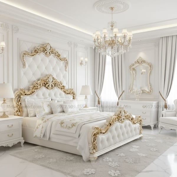 nội thất phòng ngủ tân cổ điển dành cho chung cư