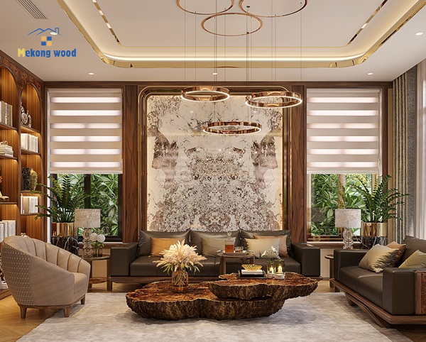 trang trí nội thất phòng khách sang trọng