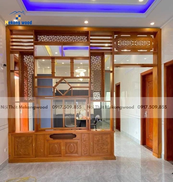 thi công nội thất phòng khách tại bến lức