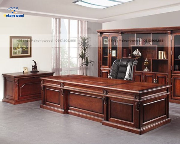 thiết kế bàn làm việc giám đốc