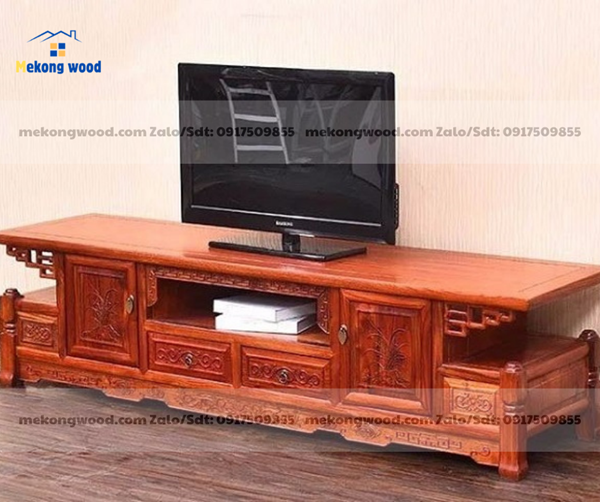 thiết kế kệ tivi phòng khách