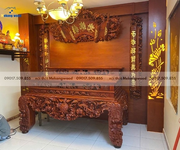 thiết kế nội thất phòng thờ