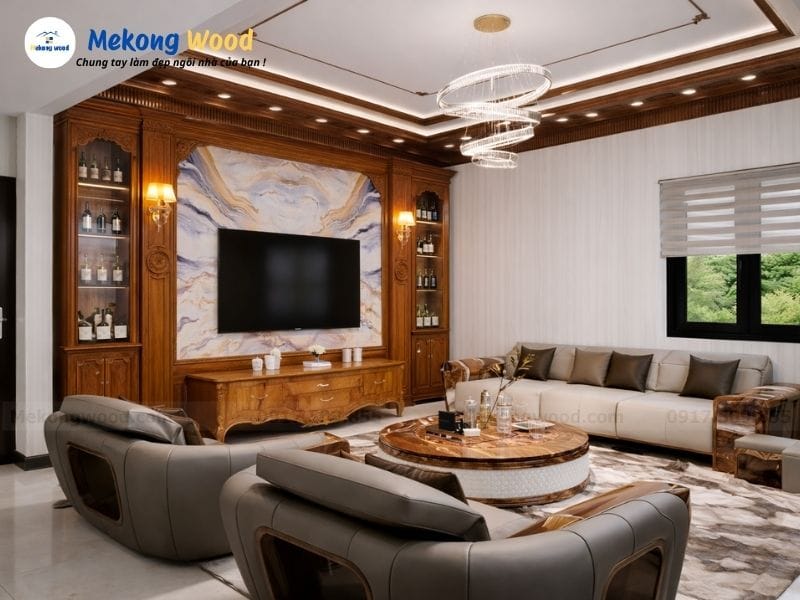 Thiết kế nội thất tân cổ điển cho chung cư 90m2