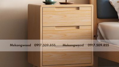 tủ đầu giường gỗ sồi đẹp