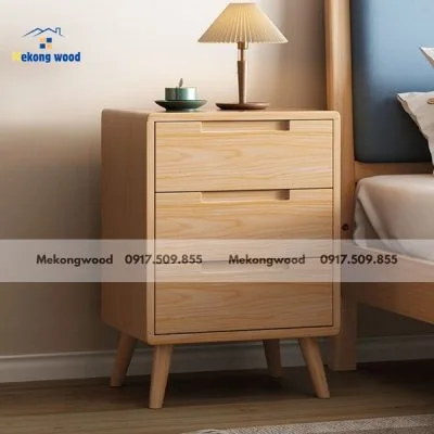 tủ đầu giường gỗ sồi đẹp