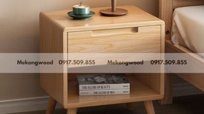 tủ đầu giường gỗ tự nhiên 1 ngăn