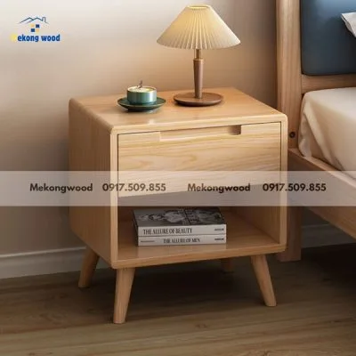 tủ đầu giường gỗ tự nhiên 1 ngăn