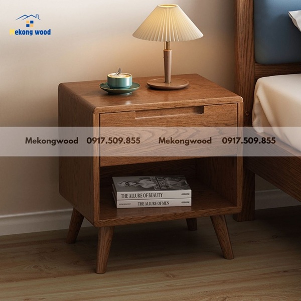 tủ đầu giường gỗ tự nhiên 1 ngăn