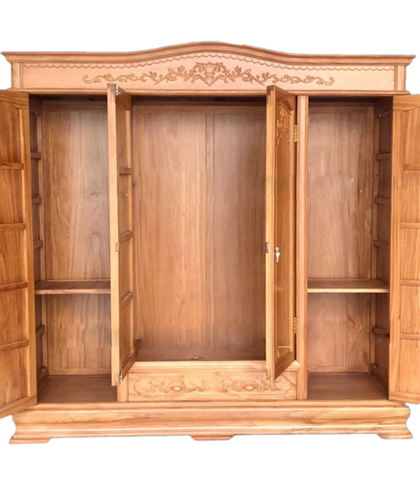 mẫu tủ quần áo gỗ 4 cánh đẹp