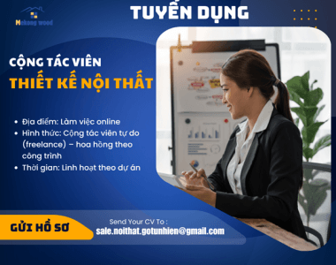 tuyển dụng cộng tác viên thiết kế nội thất