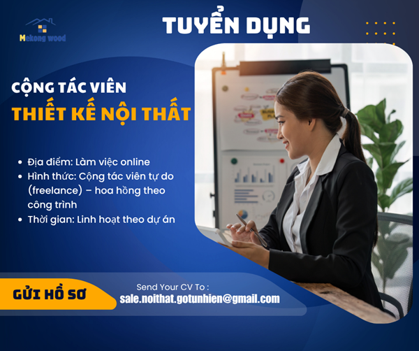 tuyển dụng cộng tác viên thiết kế nội thất