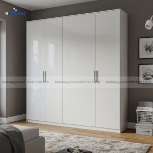 Mẫu tủ quần áo làm bằng ván nhựa