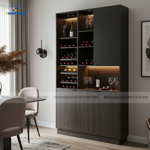 Mẫu tủ rượu giá rẻ đẹp