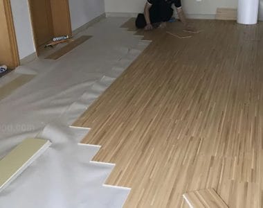 thi công sàn nhựa giả gỗ