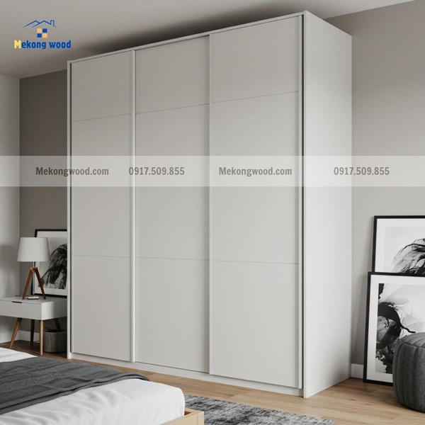 Tủ áo gỗ công nghiệp cánh lùa giá rẻ