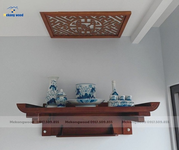 bài trí bàn gia tiên treo tường