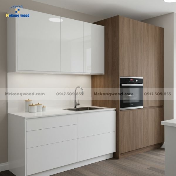 bảng báo giá tủ bếp gỗ công nghiệp