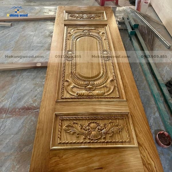 mẫu cửa gỗ 1 cánh của khách hàng tại đồng tháp