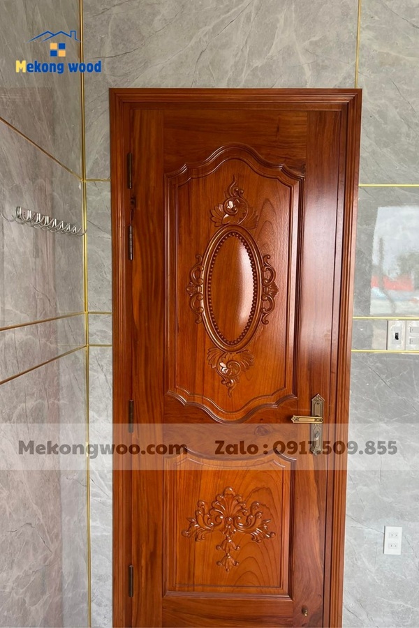 mẫu cửa gỗ 1 cánh tân cổ điển