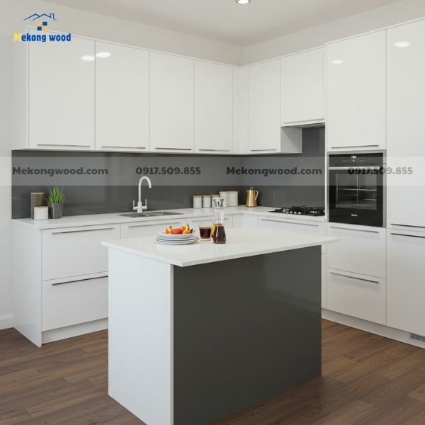 thi công tủ bếp gỗ công nghiệp trọn gói